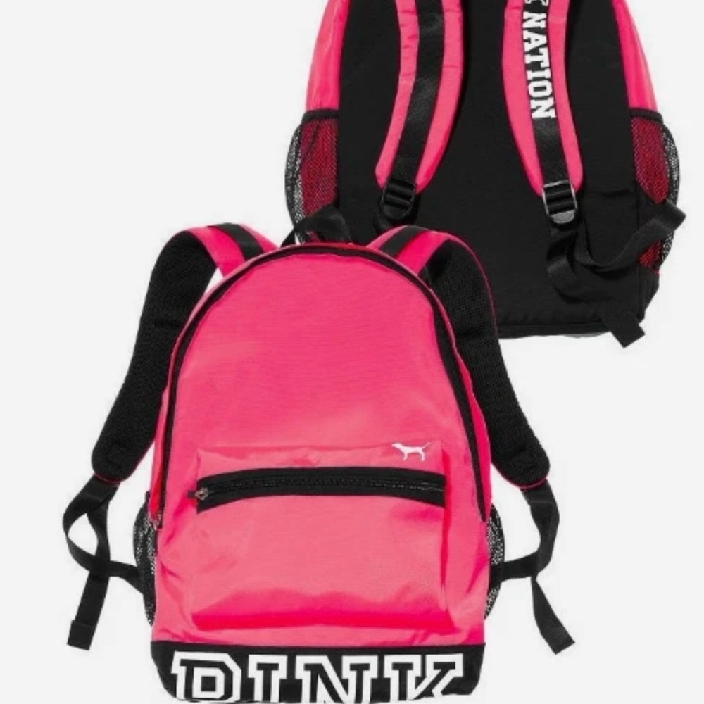 SOLD Victoria's Secret PINK Backpack School  Laptop Book Bag Travel Tote NWT